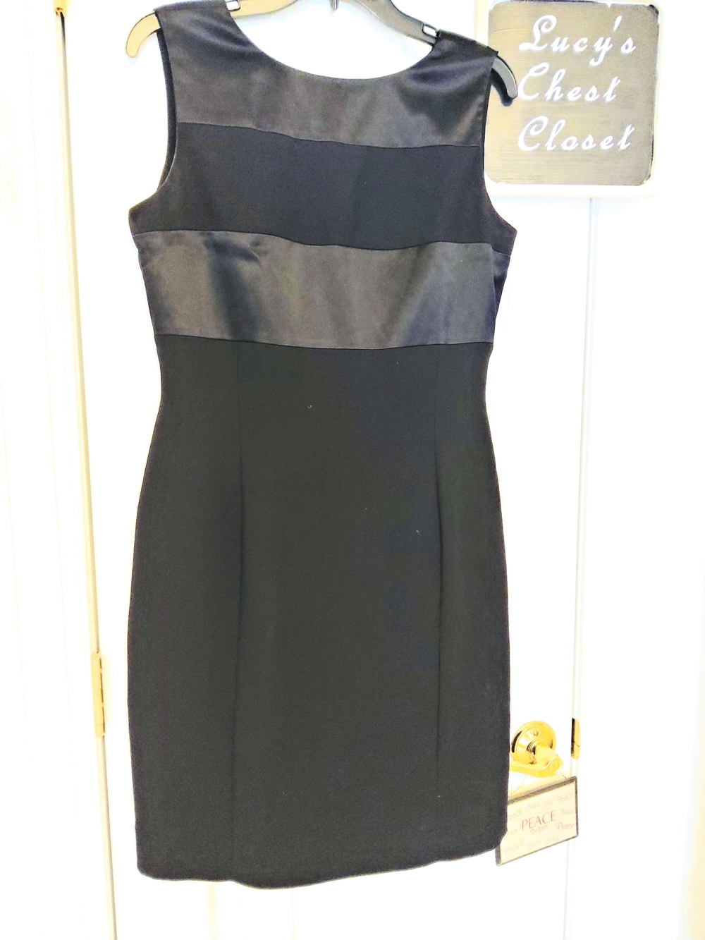 JONES NEW YORK Classic Black Sleeveless Dress 8